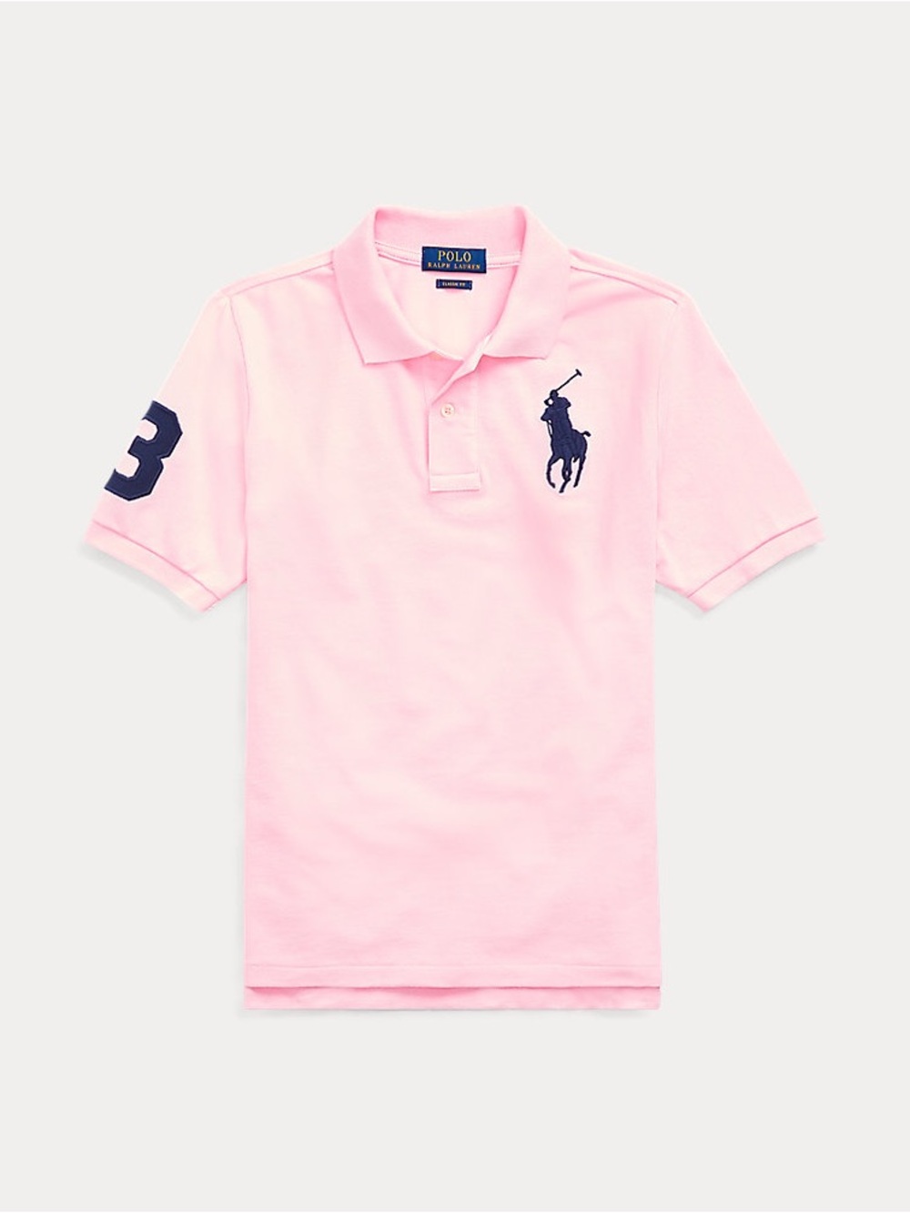 Polo by Ralph Lauren Pink Polo with Navy Logo